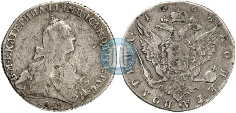 Фото Полтина 1768 года СПБ-СА 