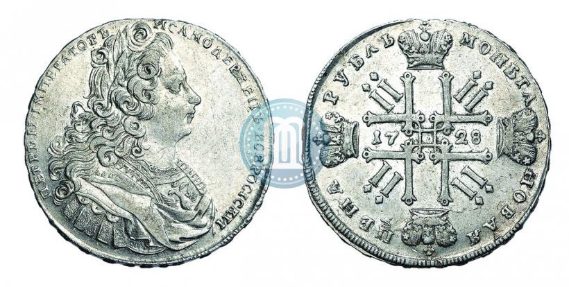 Фото 1 рубль 1728 года  "Тип 1727"