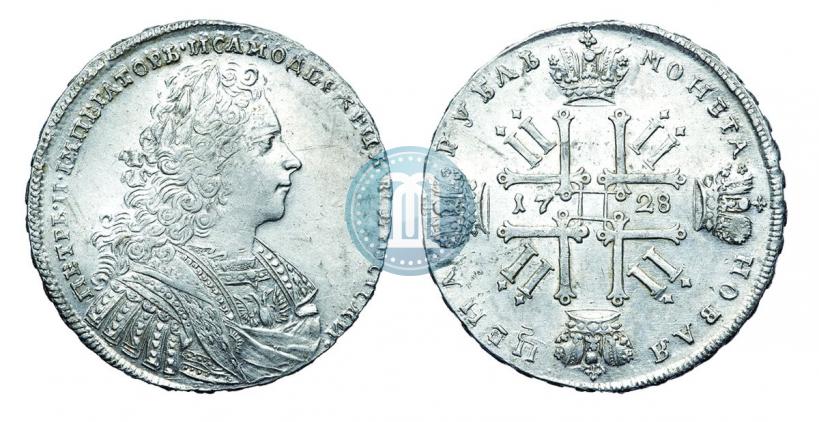 Фото 1 рубль 1728 года  "Тип 1728"