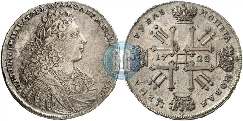 Picture 1 rouble 1728 year  "Type of 1728"