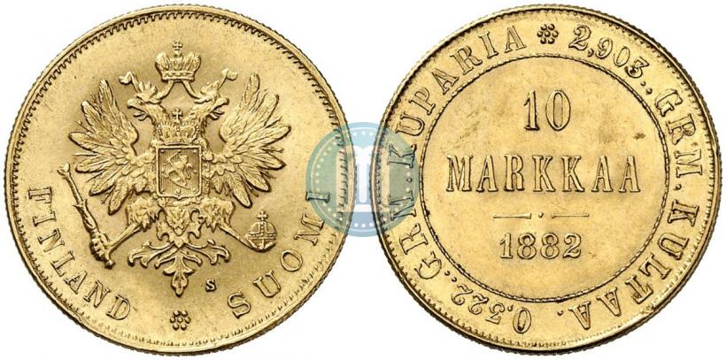 Picture 10 markkaa 1882 year S 