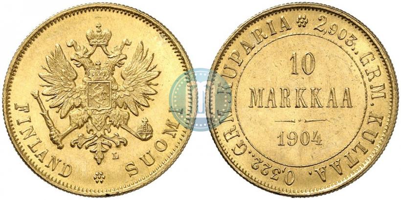Picture 10 markkaa 1904 year L 
