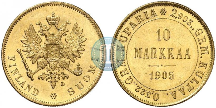 Picture 10 markkaa 1905 year L 