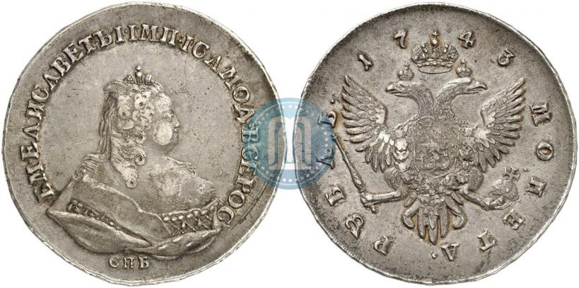 Picture 1 rouble 1743 year СПБ 