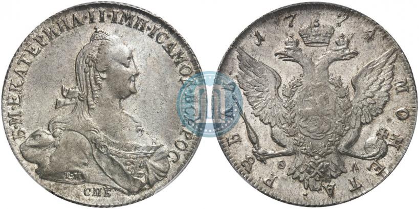 Фото 1 рубль 1774 года СПБ-ФЛ 