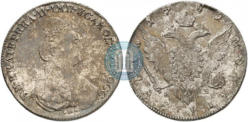 Picture 1 rouble 1781 year СПБ-ИЗ 