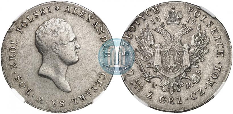 Picture 5 złotych 1817 year IB 
