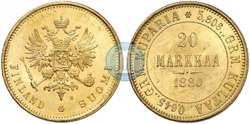 Picture 20 markkaa 1880 year S 