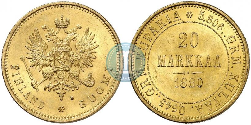 Picture 20 markkaa 1880 year S 