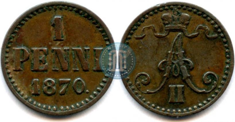 Picture 1 penni 1870 year  