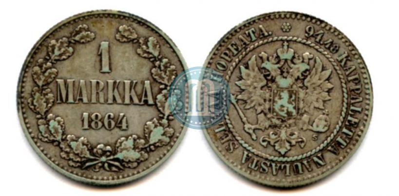 Фото 1 марка 1864 года S 