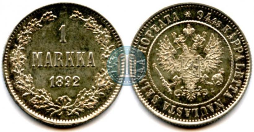 Picture 1 markka 1892 year L 
