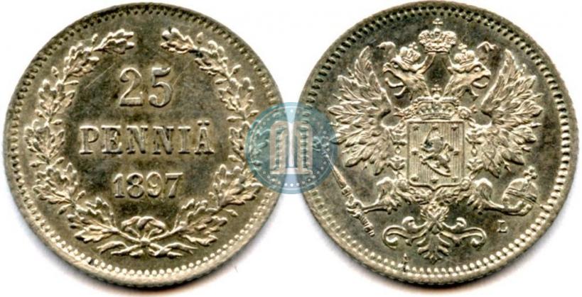 Фото 25 пенни 1897 года L 