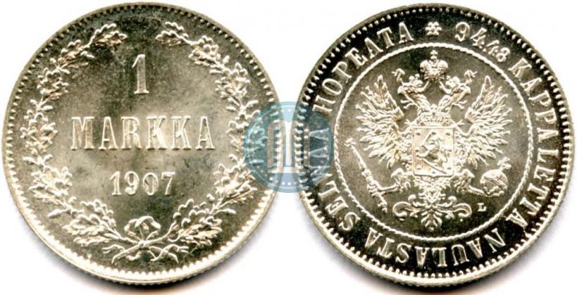 Picture 1 markka 1907 year L 