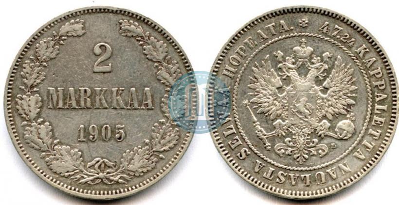Picture 2 markkaa 1905 year L 