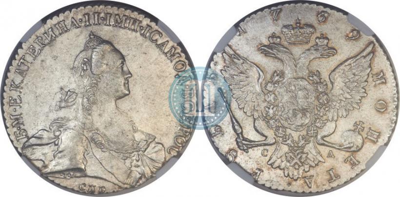 Picture 1 rouble 1769 year СПБ-СА 