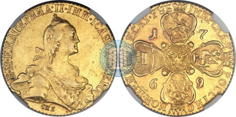 Picture 10 roubles 1769 year СПБ 
