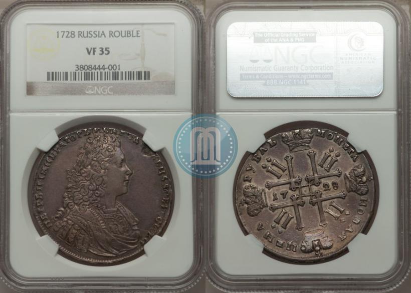 Picture 1 rouble 1728 year  "Type of 1728"