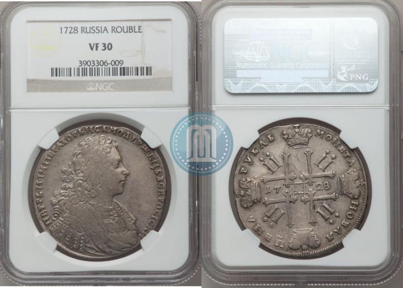 Picture 1 rouble 1728 year  "Type of 1728"
