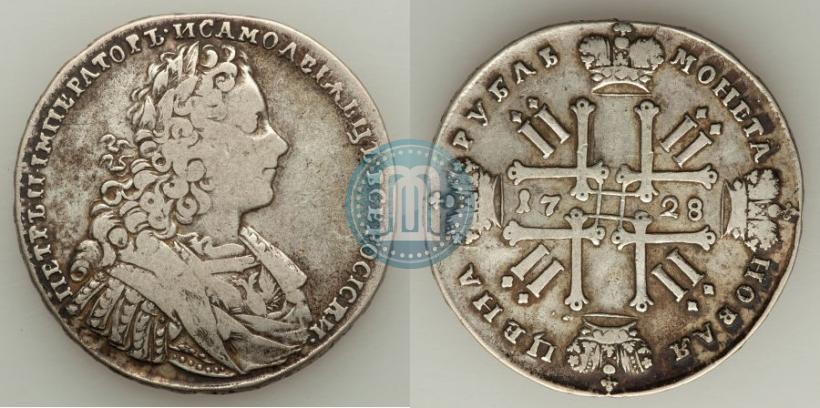 Picture 1 rouble 1728 year  "Type of 1728"