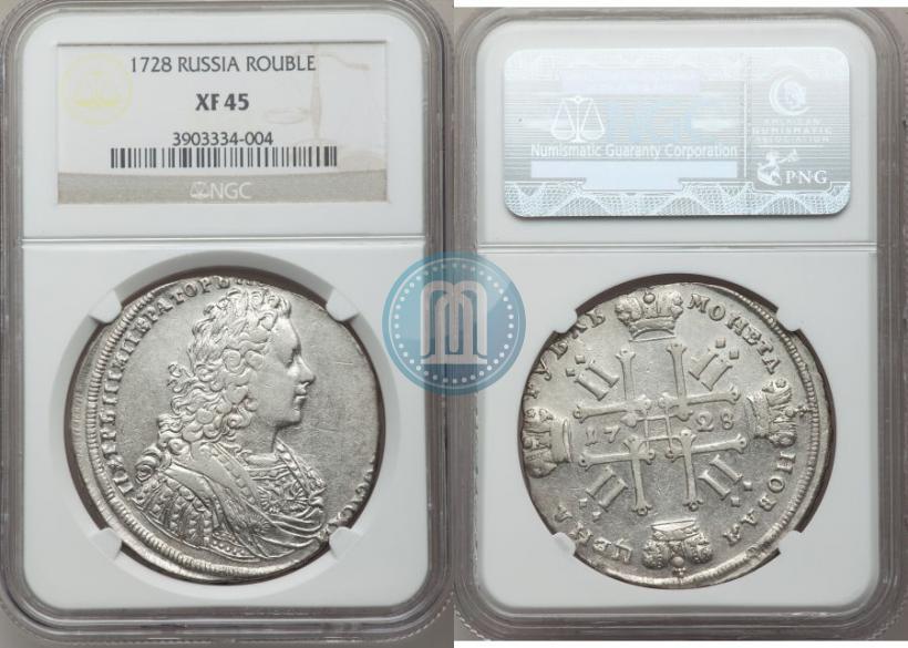 Picture 1 rouble 1728 year  "Type of 1728"