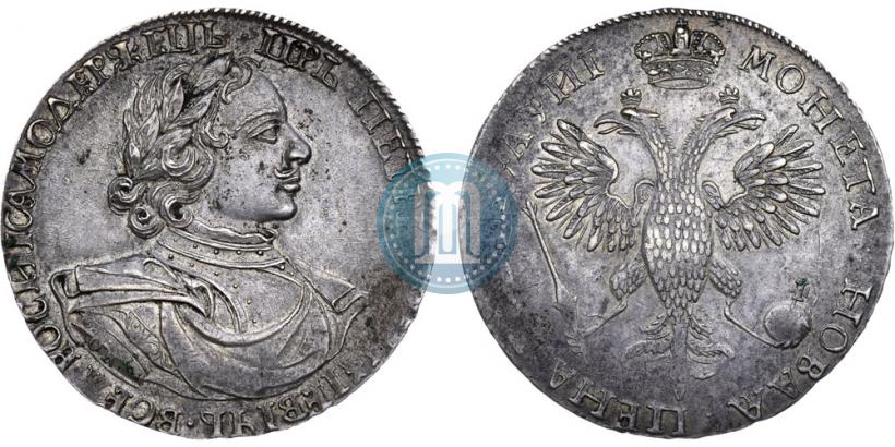 Picture 1 rouble 1718 year OK-L 