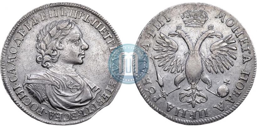 Фото 1 рубль 1718 года OK-L 