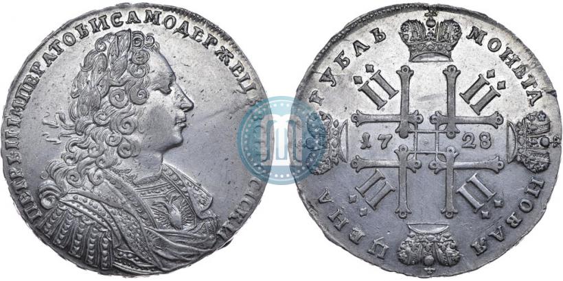 Фото 1 рубль 1728 года  "Тип 1728"