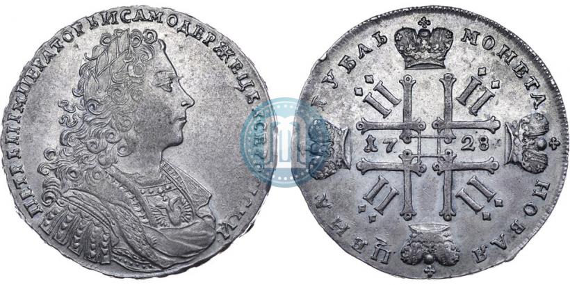 Фото 1 рубль 1728 года  "Тип 1728"