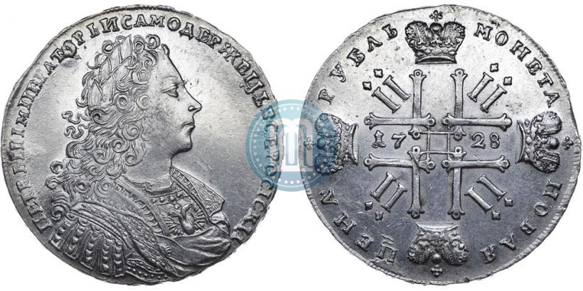 Фото 1 рубль 1728 года  "Тип 1728"