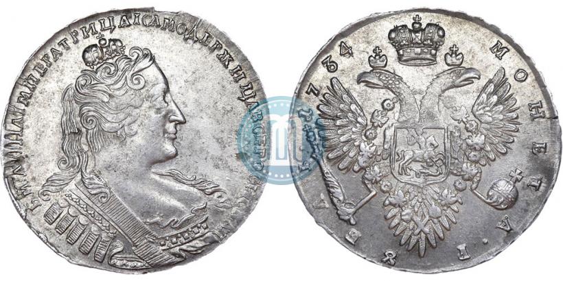Picture 1 rouble 1734 year  "Type of 1732"