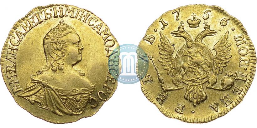 Picture 1 rouble 1756 year  