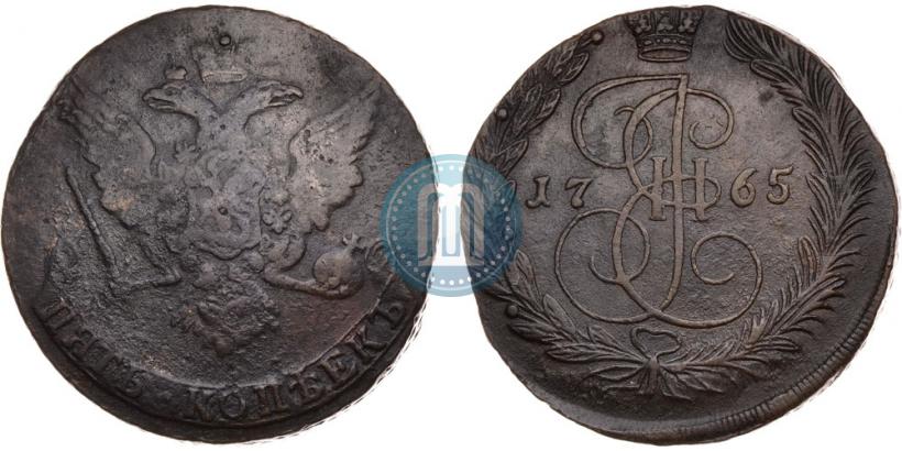 Picture 5 kopecks 1765 year  