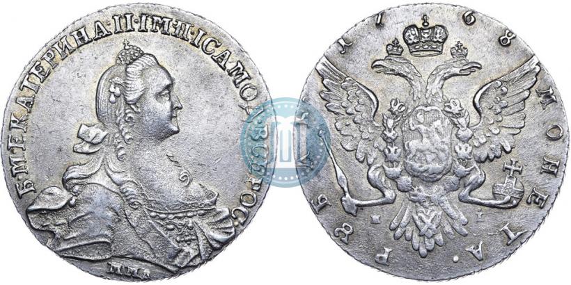 Фото 1 рубль 1768 года ММД-EI 