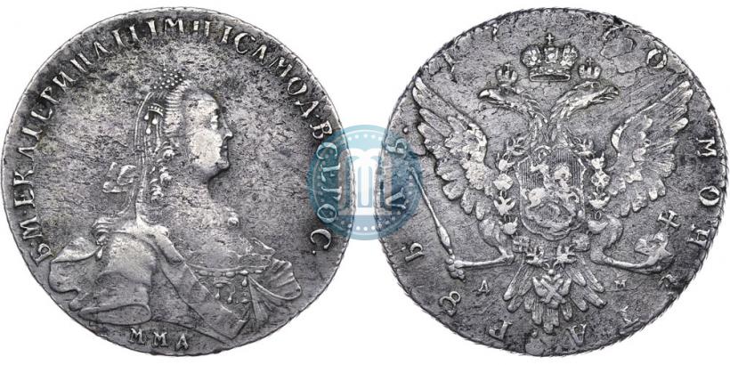 Фото 1 рубль 1770 года ММД-ДМ 