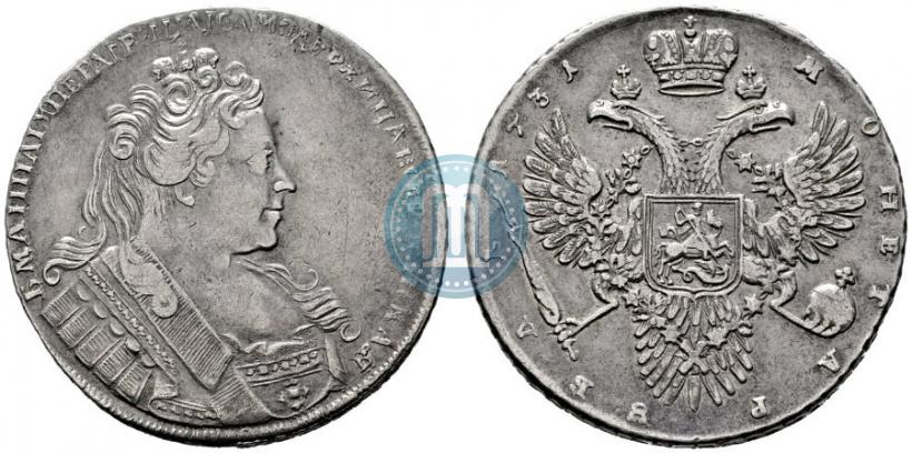Picture 1 rouble 1731 year  