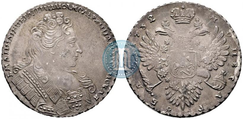 Фото 1 рубль 1732 года  