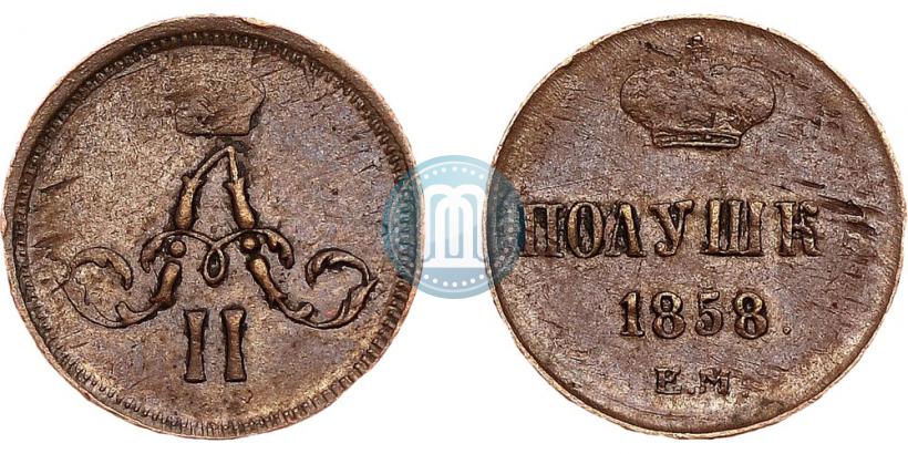 Picture Polushka 1858 year ЕМ 