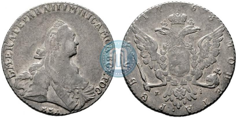 Фото 1 рубль 1768 года ММД-EI 
