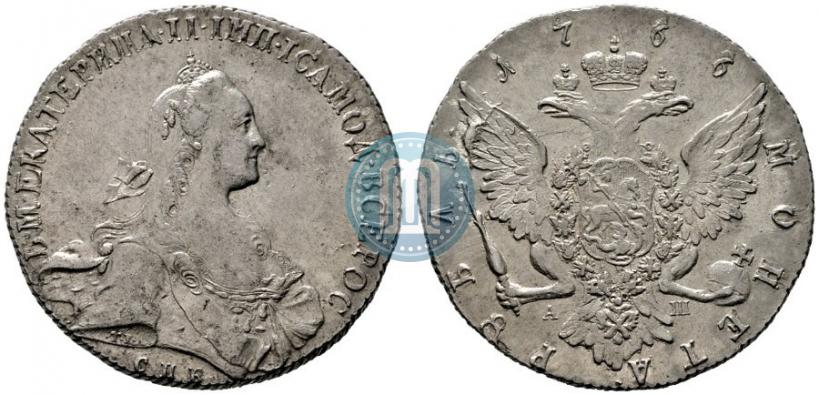 Picture 1 rouble 1766 year СПБ-АШ 