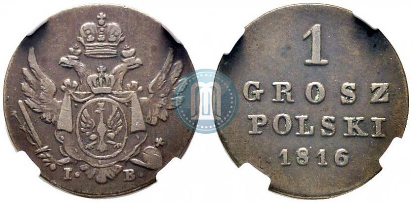 Picture 1 grosz 1816 year IB 