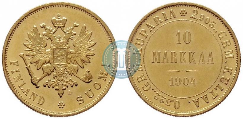 Picture 10 markkaa 1904 year L 