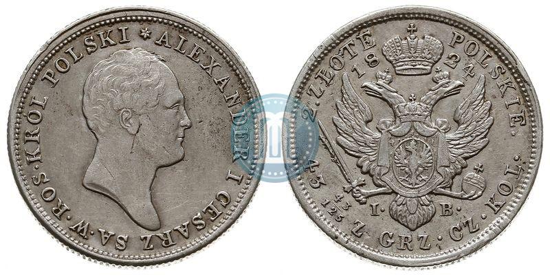 Picture 2 złote 1824 year IB 