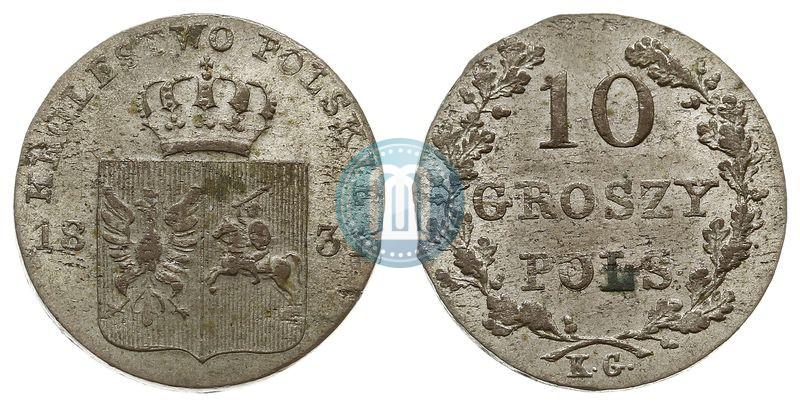Picture 10 groszy 1831 year KG "Polish uprising"