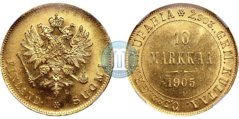 Picture 10 markkaa 1905 year L 