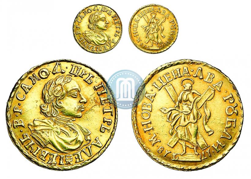 Picture 2 roubles 1718 year L 