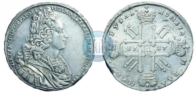 Picture 1 rouble 1727 year  "Moscow type"