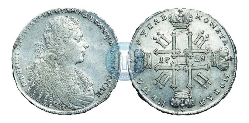 Фото 1 рубль 1728 года  "Тип 1728"