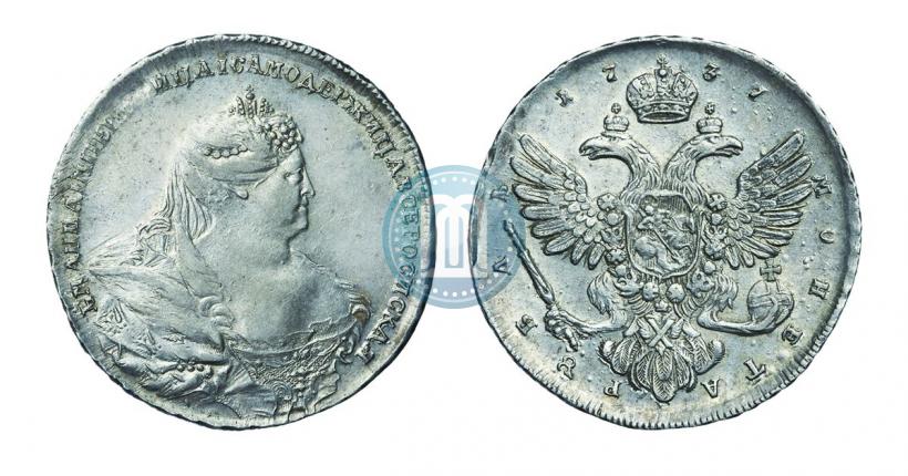 Picture 1 rouble 1737 year  "Moscow type"
