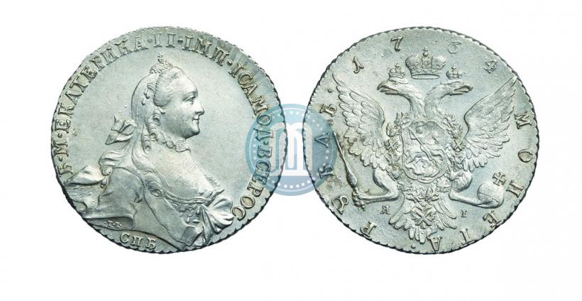 Фото 1 рубль 1764 года СПБ-ЯI 